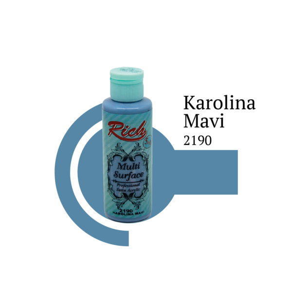 Rich Multisurface Acrylfarbe 2190 Karolina Blau 130 ml