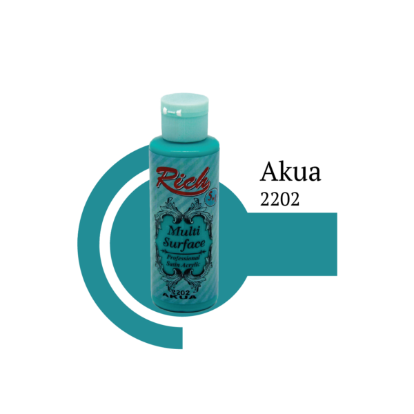 Rich Multisurface Acrylfarbe 2202 Aqua 130 ml