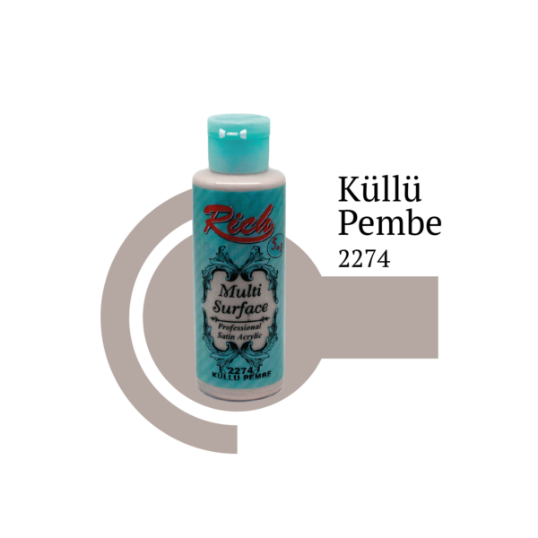 Rich Multisurface Acrylfarbe 2274 Ascher Pink 130 ml