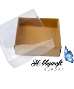 Asetatschachtel Kraft 9*9*3 Cm   5stk