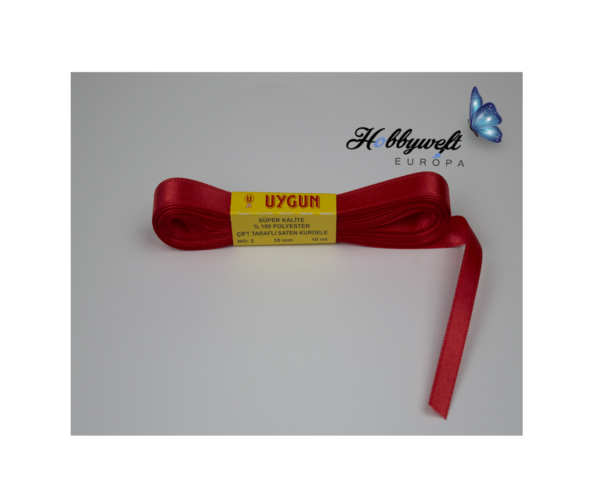 Satinband Rot 1 cm