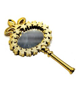Handspiegel 10x5cm Gold