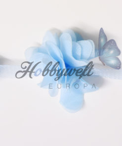 Laserschnittblumen 10 Stück Baby Blau