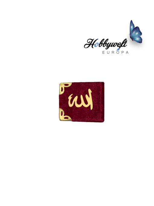 Mini Koran Rot mit Pleksi 5×5,5 cm