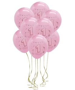 Erster Geburtstag Ballons Rosa 10 stk