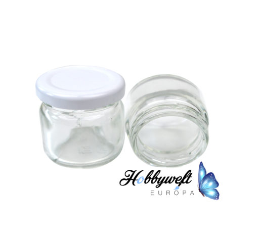 Marmeladenglas  Weißem Deckel 40 ml