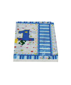 Erster Geburtstag Tischdecke Blau