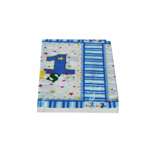 Erster Geburtstag Tischdecke Blau