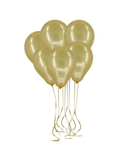 Metallic Ballons Gold 10 stk