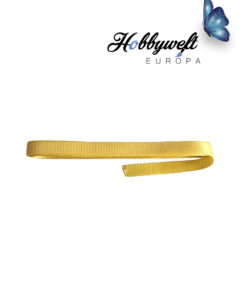 Satinband geriffelt Gelb 1 cm