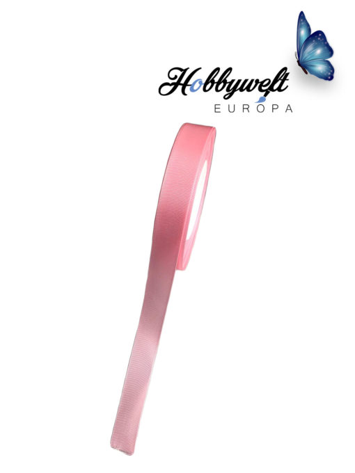 Satinband geriffelt Rosa 2 cm