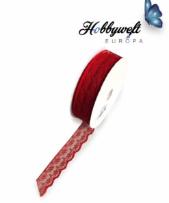Spitzenband Rot 2 cm