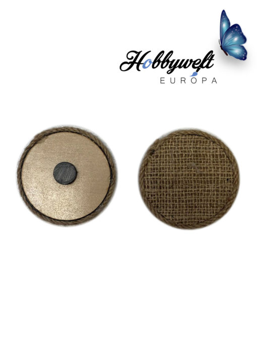 Jute Magnet Rund