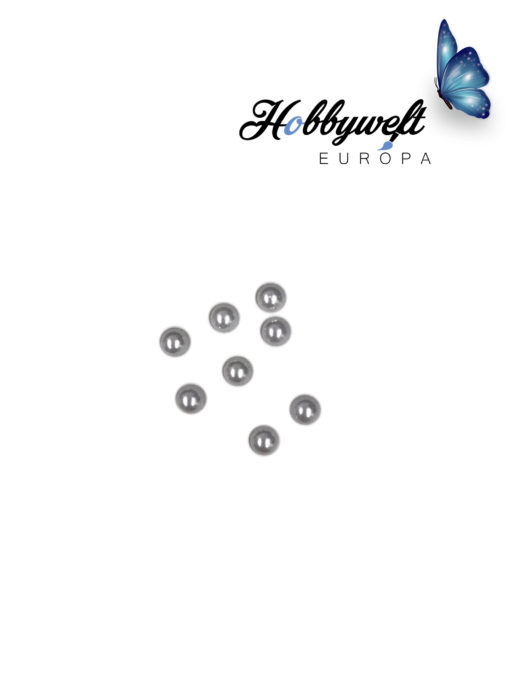 Halbperlen Weiß 100 stk