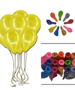 Metallic Ballons Gelb 10 stück