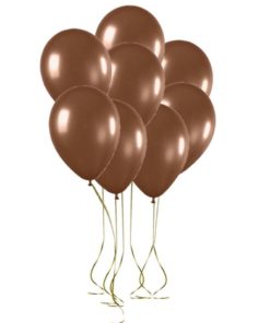 Metallic Ballons Braun 10 stück