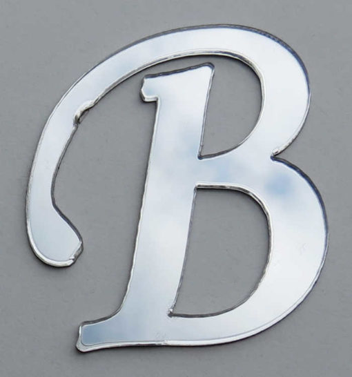 Plexiglas Buchstaben "B" Silber