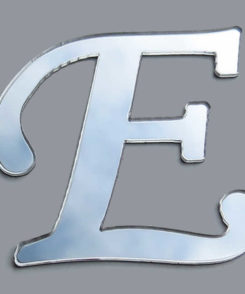 Plexiglas Buchstaben "E" Silber