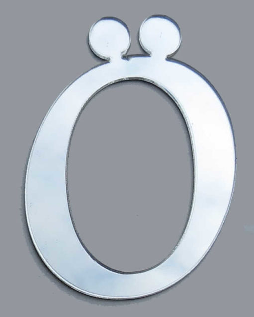 Plexiglas Buchstaben "Ö" Silber