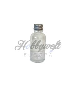 Glasflasche Silber 30 ml
