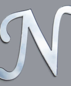 Plexiglas Buchstaben "N" Silber