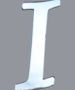 Plexiglas Buchstaben "I" Silber