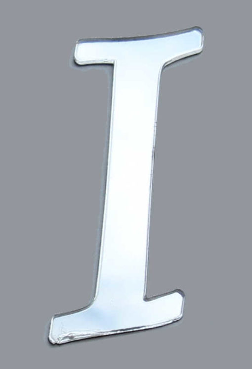 Plexiglas Buchstaben "I" Silber