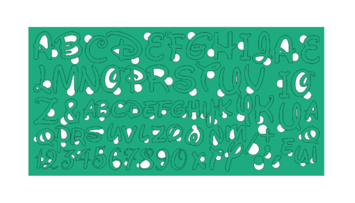 Kalligraphie Stempel Disney small code 14948