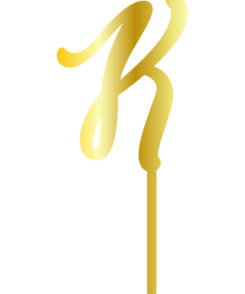 Cake Topper "K" Gold