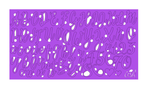 Kalligraphie Stempel Elegant Medium Code 14945