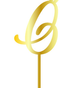Cake Topper "Ö" Gold