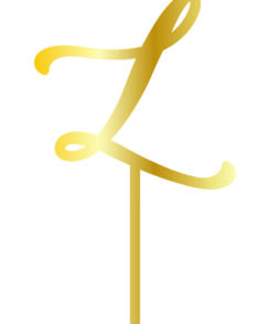Cake Topper "L" Gold