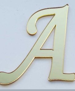 Plexiglas Buchstaben „A“ Gold