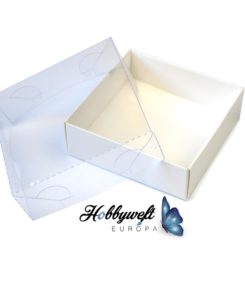 Asetatschachtel Weiß 9*9*3  5stk