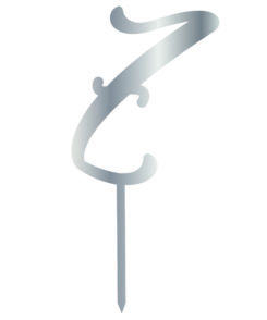 Cake Topper "Z" Silber