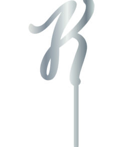 Cake Topper "K" Silber