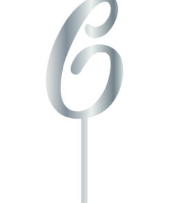 Cake Topper "G" Silber