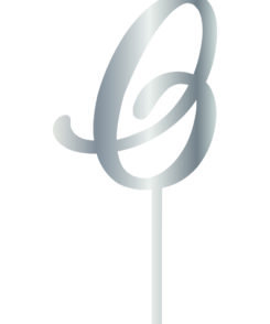 Cake Topper "O" Silber