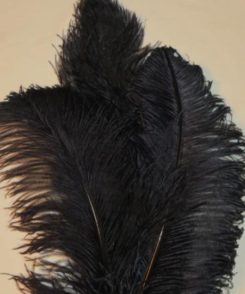 Künstliche Deko Federn Schwarz