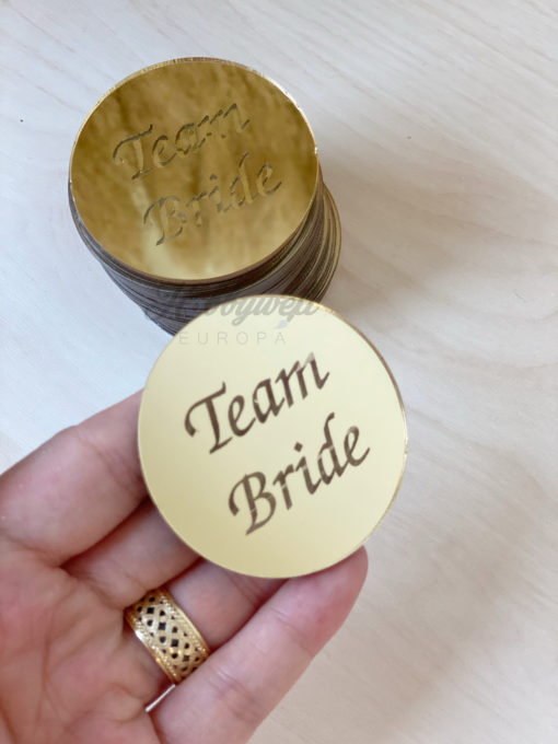 Plexiglas Team Bride Gold 5 cm