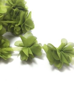 Laserschnittblumen Dunkel Grün 10 stück