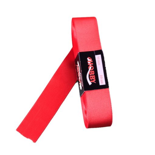 Satinband geriffelt rot 3 cm