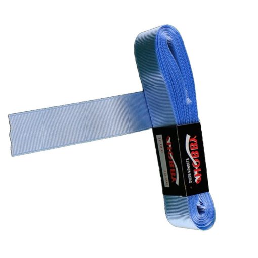 Satinband geriffelt  Blau 3 cm