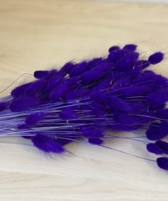 Samtgras Blumenbündel Lila