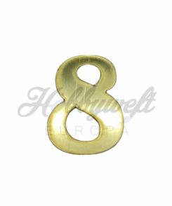 Plexiglas Zahl 8 Gold