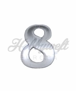 Plexiglas Zahl 8 Silber