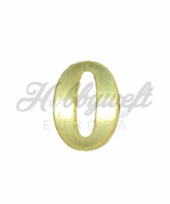 Plexiglas Zahl 0 Gold
