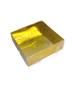 Asetatschachtel Gold 9*9*3cm  5stk
