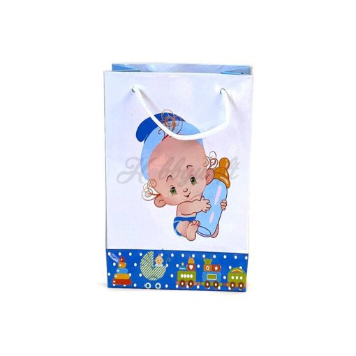Geschenktüte Blau Baby 12*17 cm
