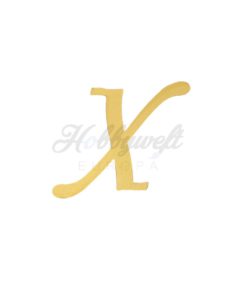 Plexiglas Buchstaben "X" Gold